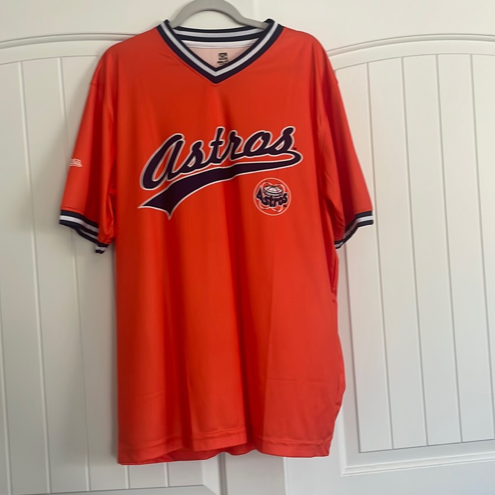 MLB Astros Orange Short Sleeve Tee